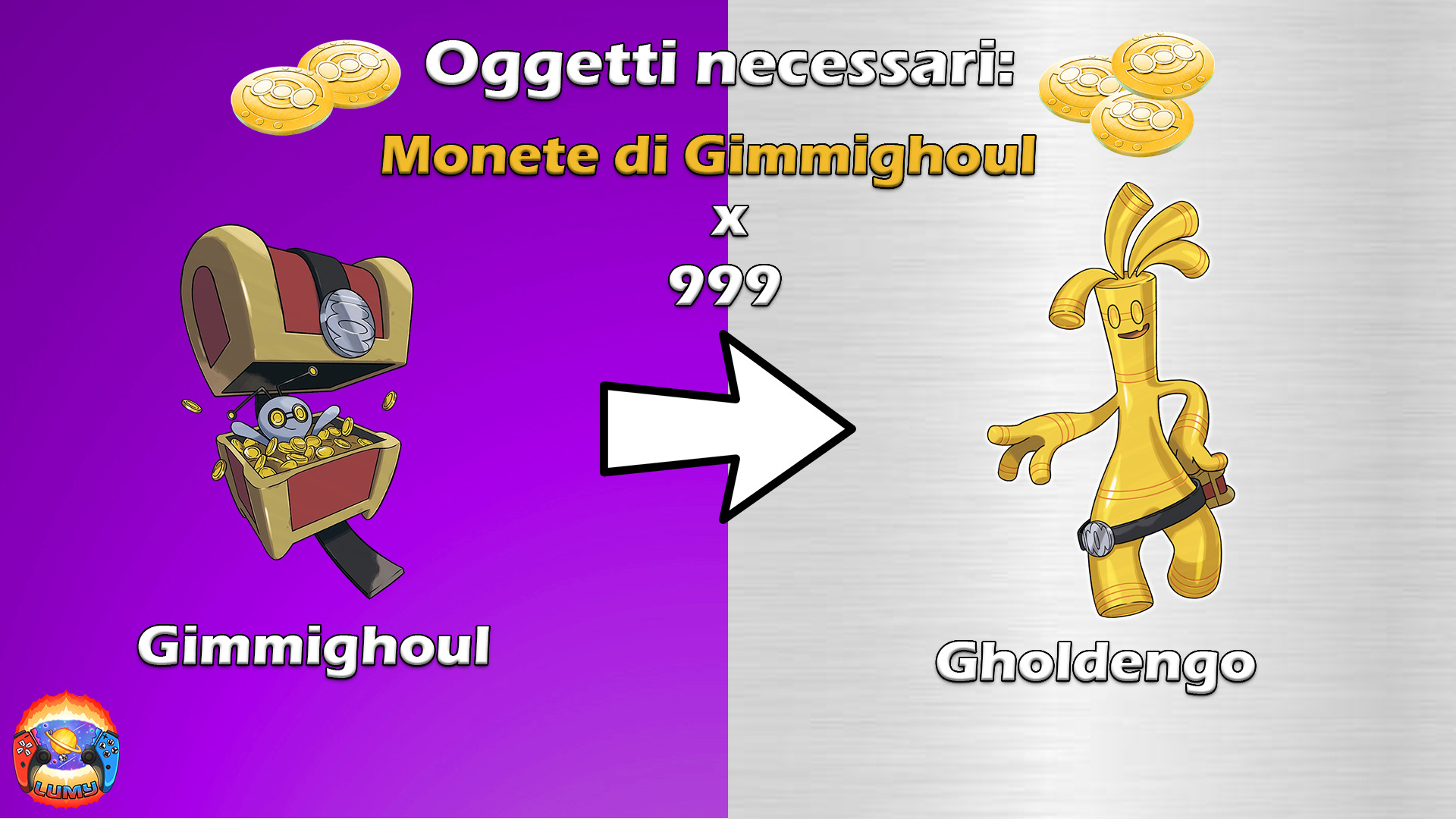 Come far evolvere Gimmighoul in Gholdengo con 999 monete in Pokemon Scarlatto e Violetto